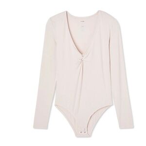 Cute Basic Soft Pink Long Sleeve Bodysuit, brand new condition.
